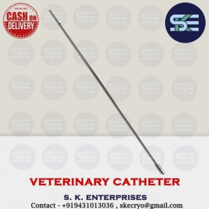Straight-Single Veterinary Embryo Transfer Catheter, Size: Large