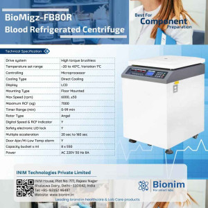 Refrigerated Blood Bank Centrifuge