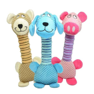 Emily Pets Plush Dog Toys with Long Neck Interactive Dog Squeaky Toys