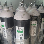 Empty Medical Oxygen Cylinder