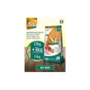 N and D Farmina Medium and Maxi Ancestral Grain Adult Dog Food 12 Kg+3 kg