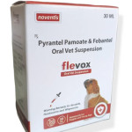 Syrup Flevox Oral Suspension, For Dewormer liquid for Puppies, 1ml/1 kg Body Weight